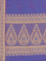 Marjoram Colors Blue Color Pure Cotton Saree (mads5021)
