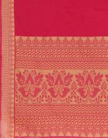 Marjoram Colors Red Color Pure Cotton Saree (mads5024)