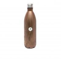 Graminheet Stainless Steel Hot & Cold Water Bottle 750ml With Wooden Finish