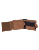 Hidelink Men Tan Genuine Leather Wallet (swp4114)