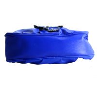 Spero Girl'S Stylish Zip Lock Leatherette Funky Blue Handbag