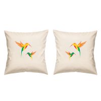 Digital Print Canvas Cushion Cover 16 Inches Set of 4 By Admire Home