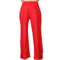 Vedik Style Womens Solid Red Regular Fit Palazzos(code-pz0104-r)