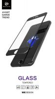 Wk Armor Series Frosted Pet 3d Curved EDGE Tempered Glass For iPhone 7 Plus With Case - Black