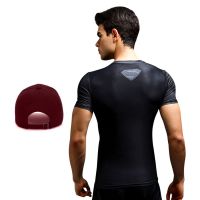 Superman Dry fit 3D gym compression T-Shirt with Baseball cap for Men by Treemoda
