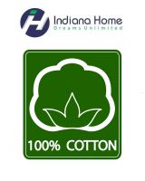 Indiana Home Floral Blue Cotton Double Bed Sheet With 2 Pillow Cover (code - Elg1009)
