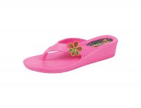 Kaystar Womens Comfortable Pink Wedge Slippers
