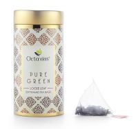 Octavius Pure Green Tea, Whole Leaf, Pyramid Tea Bags(pack Of 2)