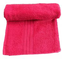 Krish 100% Cotton Bath Towel 450 GSM Red   475 GSM Orange