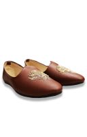 Artificial Leather Brown Color Shoes For Men ( Code - Akakju002)