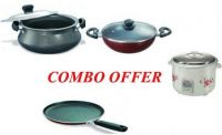 Prestige Ricecooker +nonstick Handi + Kadai + Tava