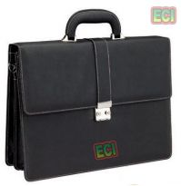 Elegant Executive Bag, Office Briefcase Black Cimmaron Leather Hand Attachi