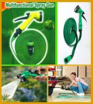 5 Meter Flat Hose Water Gun Spray For Garden Pet Car Washing Jet Spray Gun