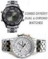 Combo Offer Dual Digital And Analog Watch & Opulence Chrono Watch