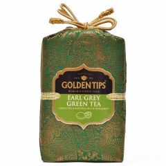 Golden Tips Earl Grey Green Tea - Brocade Bag, 250g - Food & Beverages