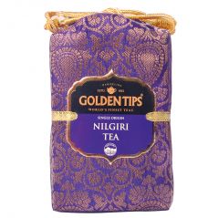 Golden Tips Pure Nilgiri Black Tea - Brocade Bag, 100g - Food & Beverages