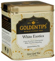 Golden Tips White Exotica Tea - Tin Can, 25g - Food & Beverages