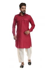 Men Pathani Suit Set Cotton Silk( Code - Akakpth02)