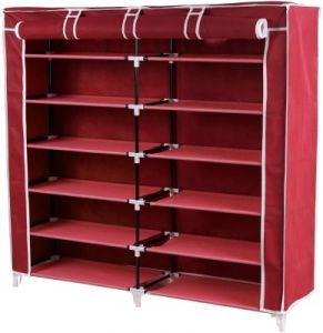 Buy 5 Layer Multipurpose Storage Rack Cum Shoe Rack With Cover Cupboard Foldabl Online Best Prices In India Rediff Shopping