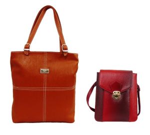 Estoss Multicolor Handbag And Maroon Sling Bag Combo Of 2 Online Estoss Brown Handbag And Maroon Sling Bag Combo Of 2