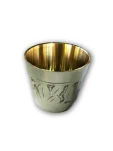 Designer Brass Glass / Bhog Glass / Glass For Pooja