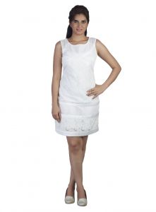 W A Y Casual Nude Applique Short Dress For Women 4691 S Buy