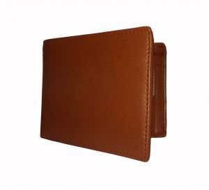 Bronzy Tan Textured Mens Premium PU Leather Wallet By GetSetStyle GSSREPU-TAN-7081