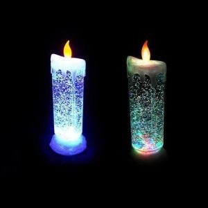Scented Led Candles Online At Best Price In Inindia Auto Rotating Glitter Rechargeable Led Candle Light Show