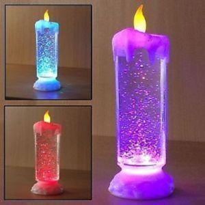 Birthday Candles Online At Best Price In India Shalibhadra Colour Changing Led Light Glitter Water Candle Ideal For Home Decor Code Slb Gc