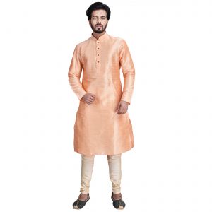 Apparels & Accessories - Limited Edition Cotton Silk Regular Fit Self Design Kurta Pajama ( Code - Akakkuset013)