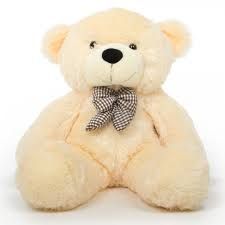 Deluxe Teddy Bear 4 Feet Butter Cream Colour Deluxe Teddy Bear 4 Feet Butter Cream Colour