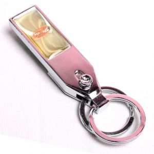 NWT DOLCE /& GABBANA D/&G Leather Metal Unisex Ring Hook Logo Keychain Keyring