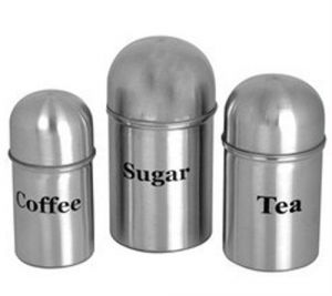 Stainless Steel Tea Coffee Sugar Canisters Online Best Stainless Steel Tea Coffee Sugar Canisters Online