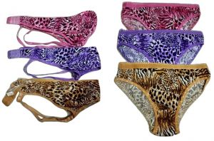tiger print bra panty