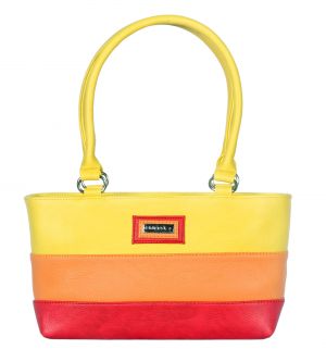 Buy Esbeda Multi Color Striped Pu Synthetic Women's Handbag online