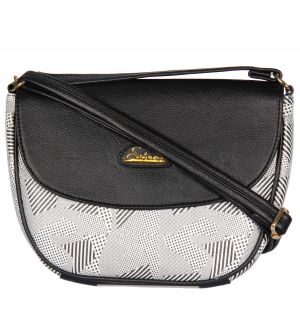 ESBEDA Black Color Graphic Print Sling Bag For Womens_1661