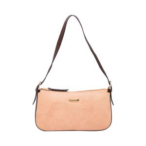 Buy Esbeda Beige/D-Brown Color Solid Pu Synthetic Material Hand Bag For Women online