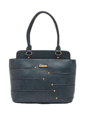 Buy Esbeda Sky-Blue Color Solid Pu Synthetic Material Handbag For Women online