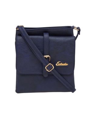 Buy Esbeda Blue Solid Pu Synthetic Material Slingbag For Women(code-2180) online