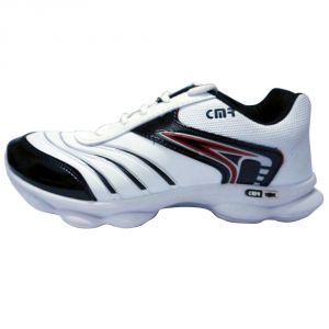 Camro Sports Cool White And Red Running Shoes