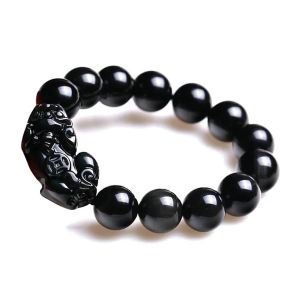 Buy Feng Shui Pi Xui Pi Yao Obsidian Crystal Bracelet Protection Prosperity And Luck For Men And Women online
