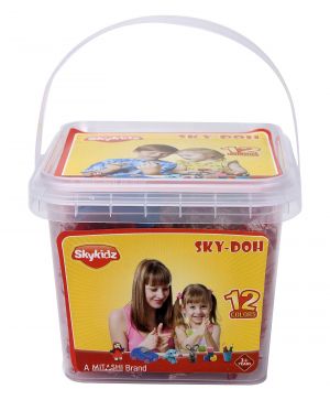 Mitashi Sky Doh With 12 Color Play Dough - 240 Gm