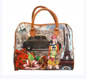 Buy Estoss Hobo Duffle Multicolor Print Design Bag online