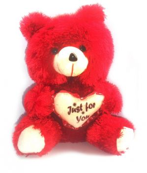 Grj India 12 Inches Teddy Bear - Red