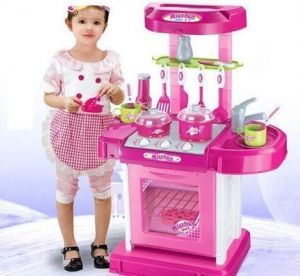 Kids Kitchen Set Toy With Light And Sound
