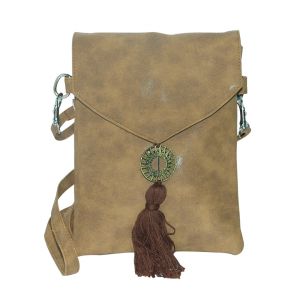 Buy Arabian Nights Morrocan Style Women's Brown Cotton Sling Bag (product Code - An-sling Bg-br) online