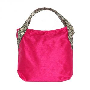 Buy Arabian Nights Stylish Raw Silk Pink Women's Handbag (product Code - An-handbag-pnk) online