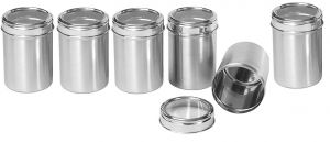 Buy Dynamic Store Set Of 6 See Through Canister Diameter - Size 9 Each online