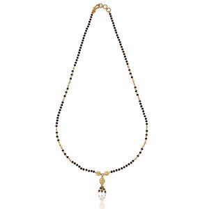 Buy Karatcraftin 22kt Hallmarked Gold Mangalsuta With Black Beads - (product Code - Mga0024) online