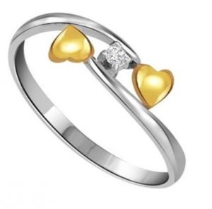 Sheetal Diamonds 0.05TCW Real Round Diamond Wedding Ring In 14k White Gold R0107